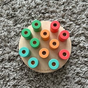 Lovevery Wooden Stacking Pegboard